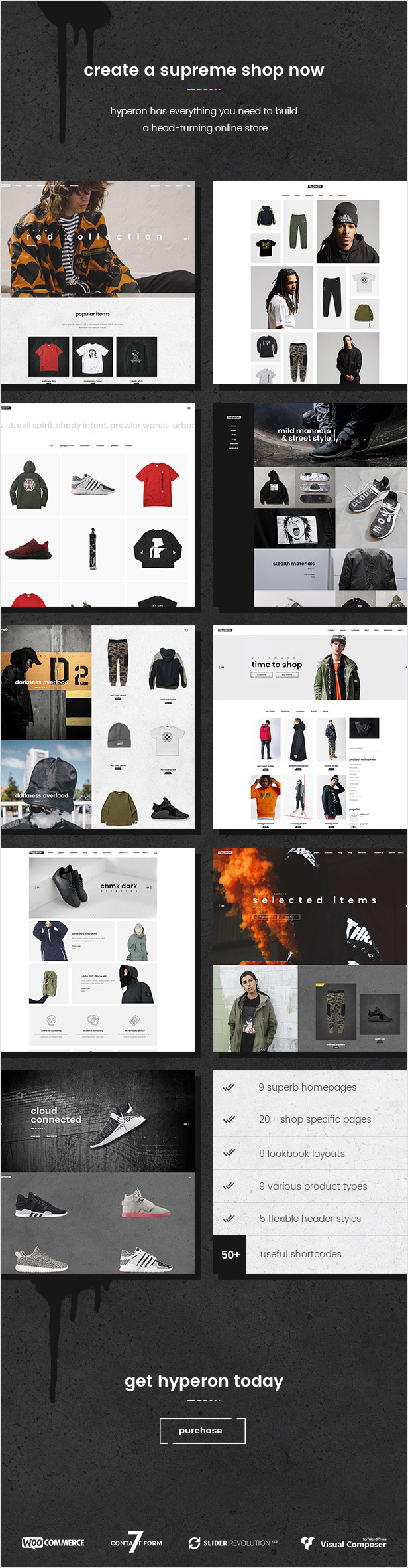 WordPress theme Hyperon - A Streetwear WooCommerce Theme (WooCommerce)